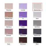 Platinum Silver 100% Pure Mulberry Silk Fabric 19mm Cut - to - Size Silk Fabric - NOCHKA
