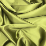 Olive 100% Pure Mulberry Silk Fabric 19mm Cut-to-Size Silk Fabric
