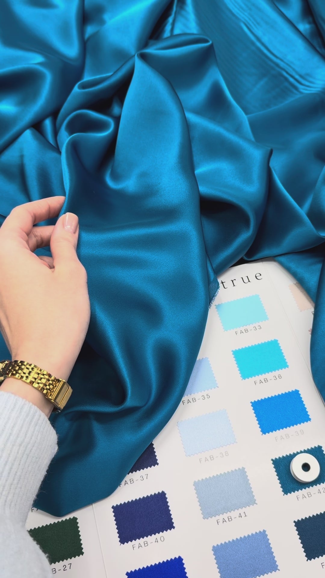 Deep Teal 100% Pure Mulberry Silk Fabric 19mm Cut-to-Size Silk Fabric
