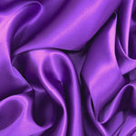 Purple 100% Pure Mulberry Silk Fabric 19mm Cut-to-Size Silk Fabric
