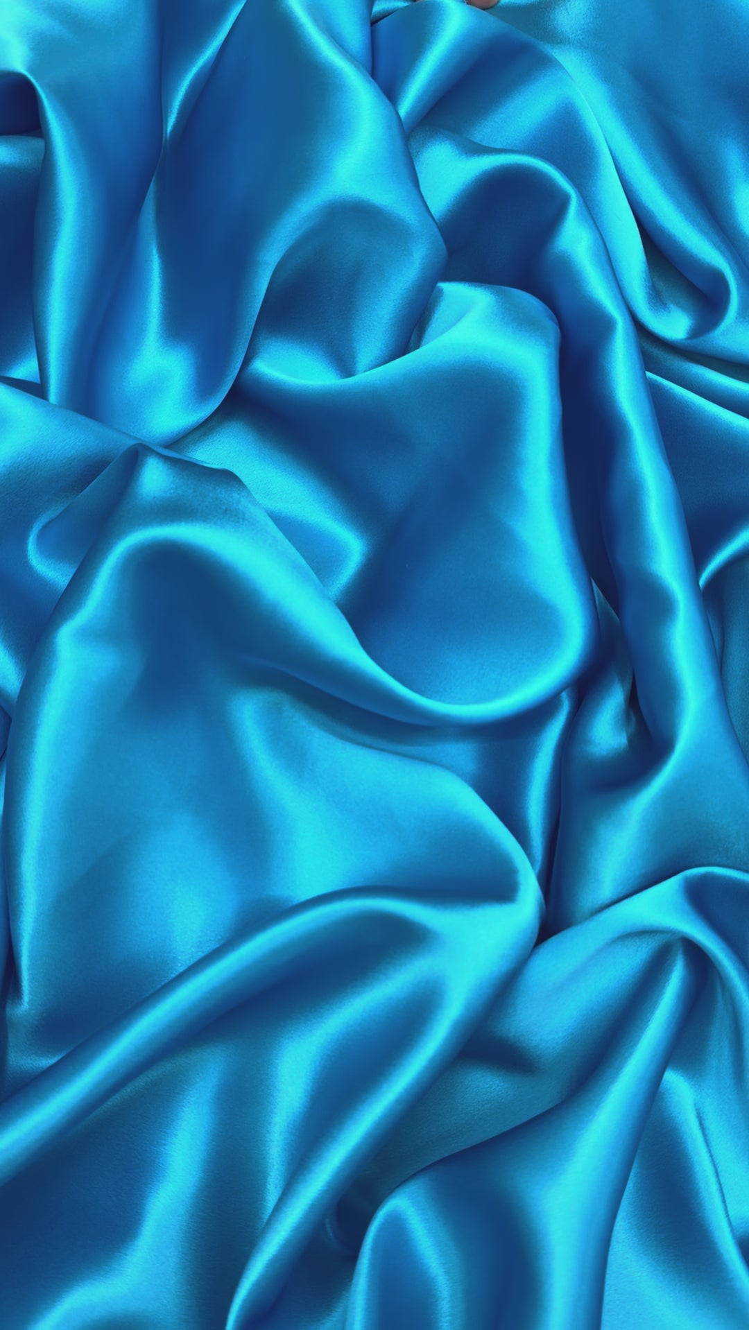 Cyan Blue 100% Pure Mulberry Silk Fabric 19mm Cut-to-Size Silk Fabric
