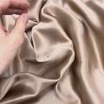 Mahogany Rose 100% Pure Mulberry Silk Fabric 19mm Cut-to-Size Silk Fabric
