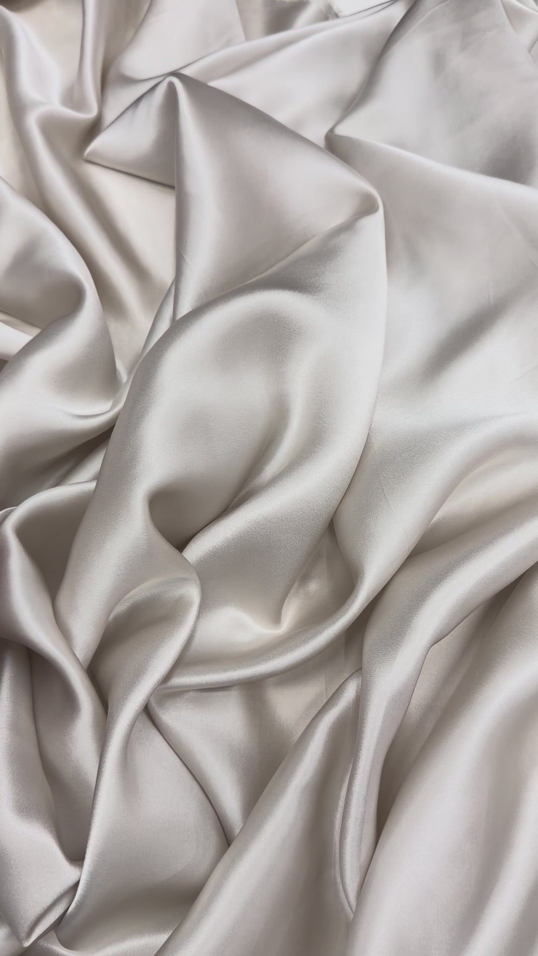 Platinum Silver 100% Pure Mulberry Silk Fabric 19mm Cut-to-Size Silk Fabric
