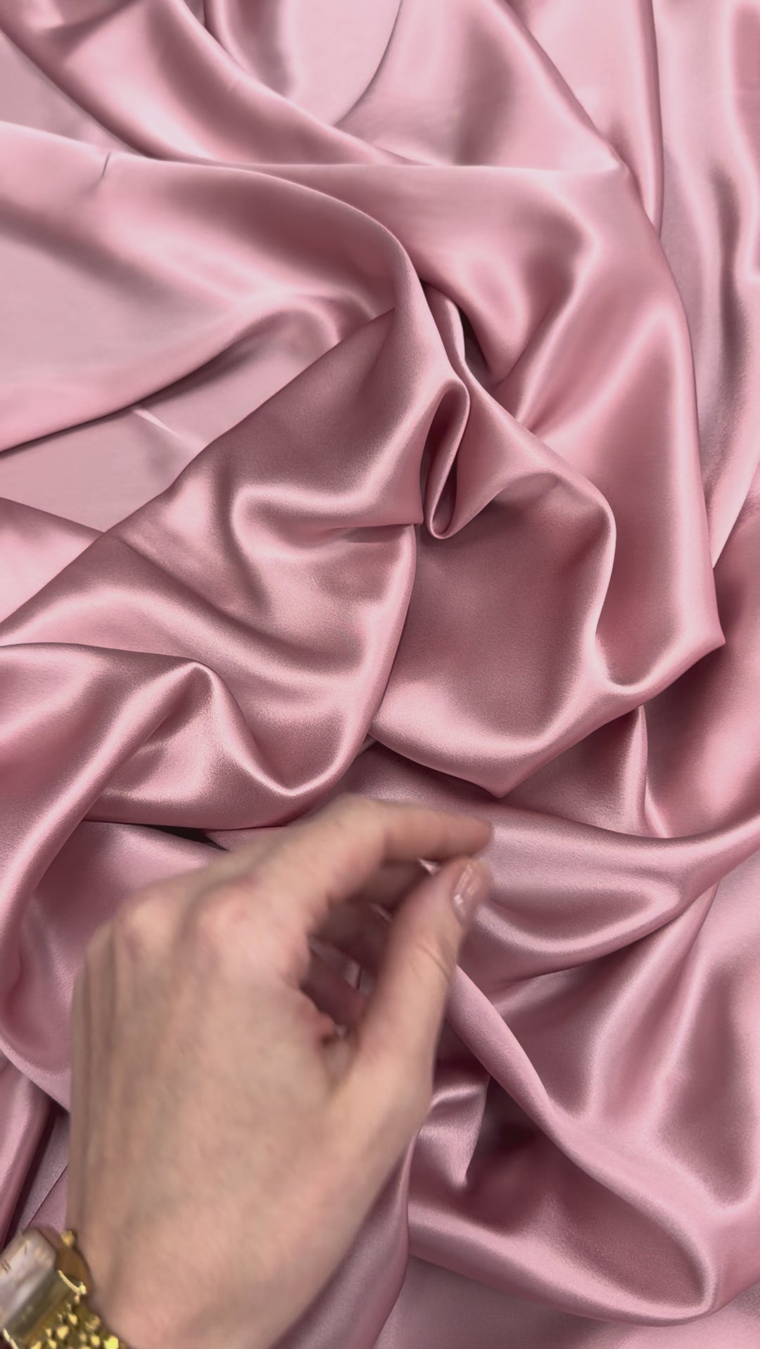 Old Rose 100% Pure Mulberry Silk Fabric 19mm 44" Width Cut-to-Size Silk Fabric

