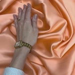 Peach 100% Pure Mulberry Silk Fabric 19mm Cut-to-Size Silk Fabric
