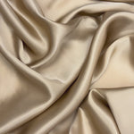 Caramel 100% Pure Mulberry Silk Fabric 19mm Cut-to-Size Silk Fabric
