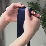 Navy Blue Pure Silk Headband

