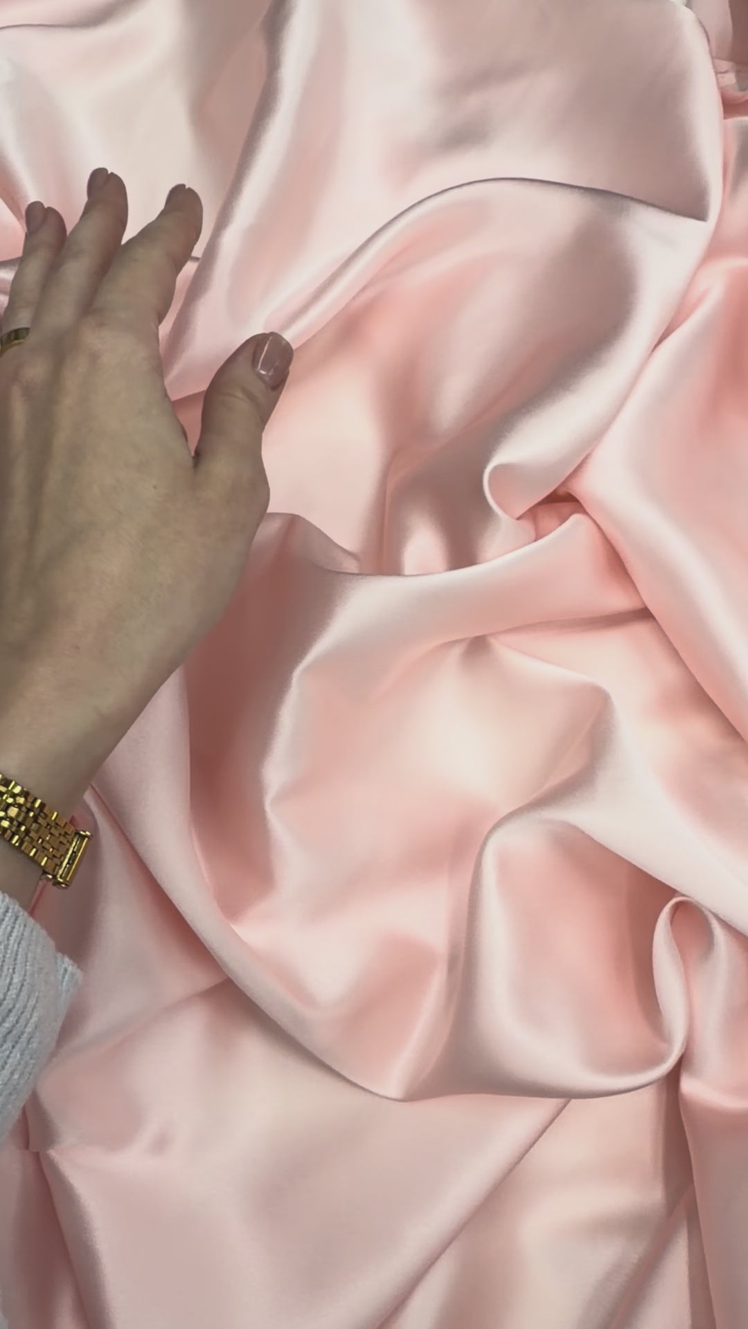 Blush 100% Pure Mulberry Silk Fabric 19mm Cut-to-Size Silk Fabric
