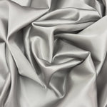 Silver 100% Pure Mulberry Silk Fabric 19mm Cut-to-Size Silk Fabric
