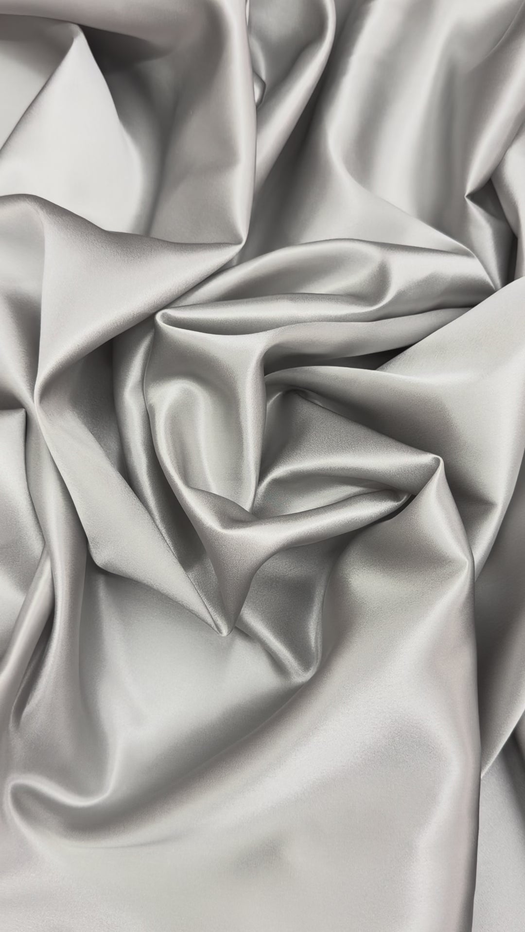 Silver 100% Pure Mulberry Silk Fabric 19mm Cut-to-Size Silk Fabric
