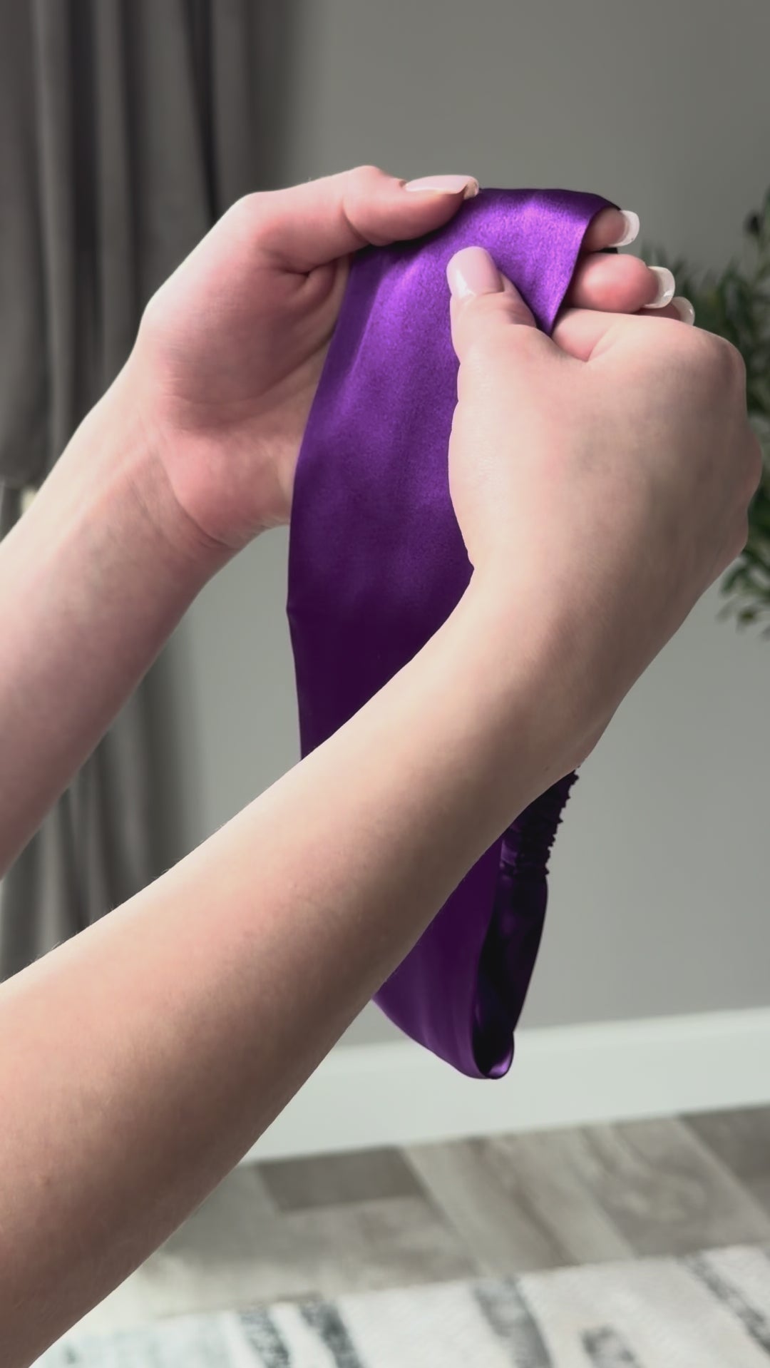 Purple Pure Silk Headband
