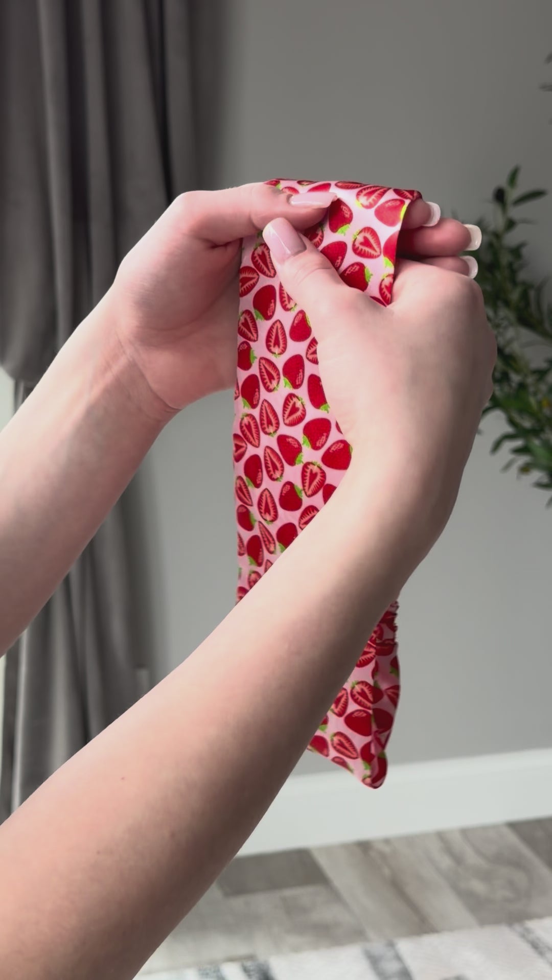 Strawberry Pure Silk Headband
