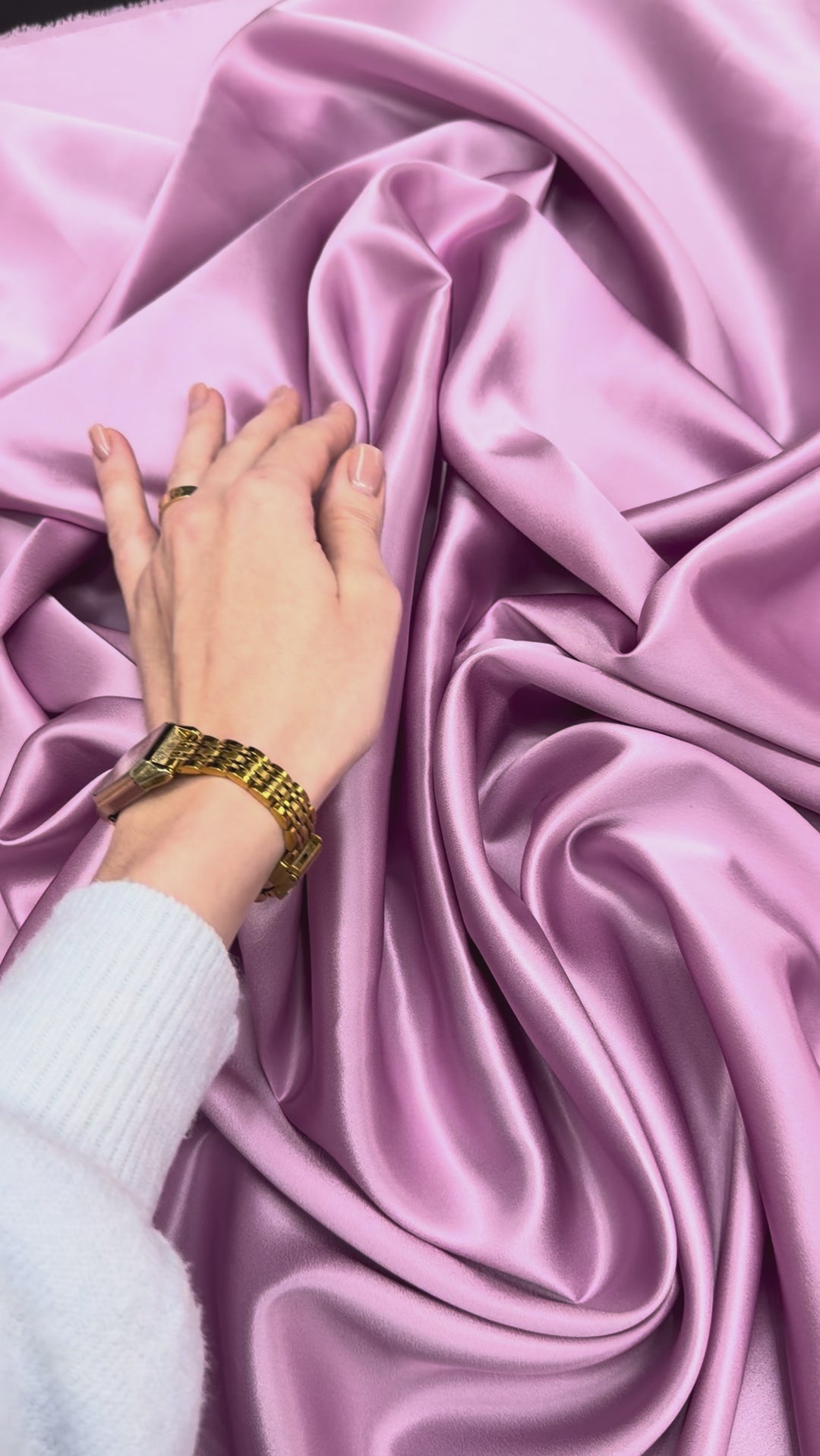 Orchid 100% Pure Mulberry Silk Fabric 19mm Cut-to-Size Silk Fabric
