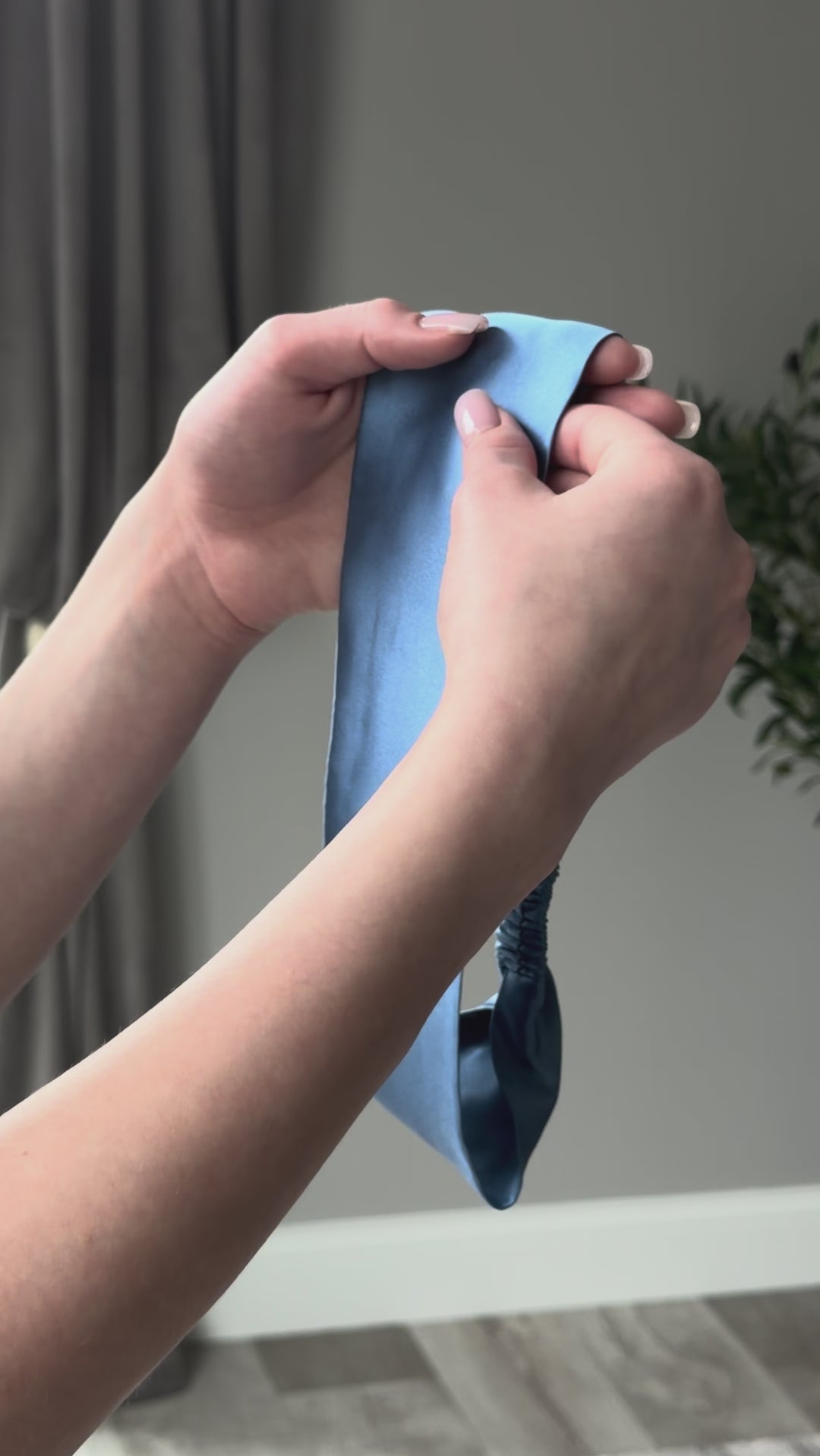 Air Force Blue Pure Silk Headband
