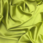 Chartreuse 100% Pure Mulberry Silk Fabric 19mm Cut-to-Size Silk Fabric
