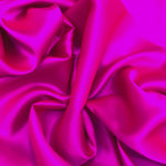 Hot Pink 100% Pure Mulberry Silk Fabric 19mm Cut-to-Size Silk Fabric
