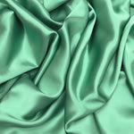 Jungle Green 100% Pure Mulberry Silk Fabric 19mm Cut-to-Size Silk Fabric
