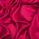 Ruby Red 100% Pure Mulberry Silk Fabric 19mm Cut-to-Size Silk Fabric
