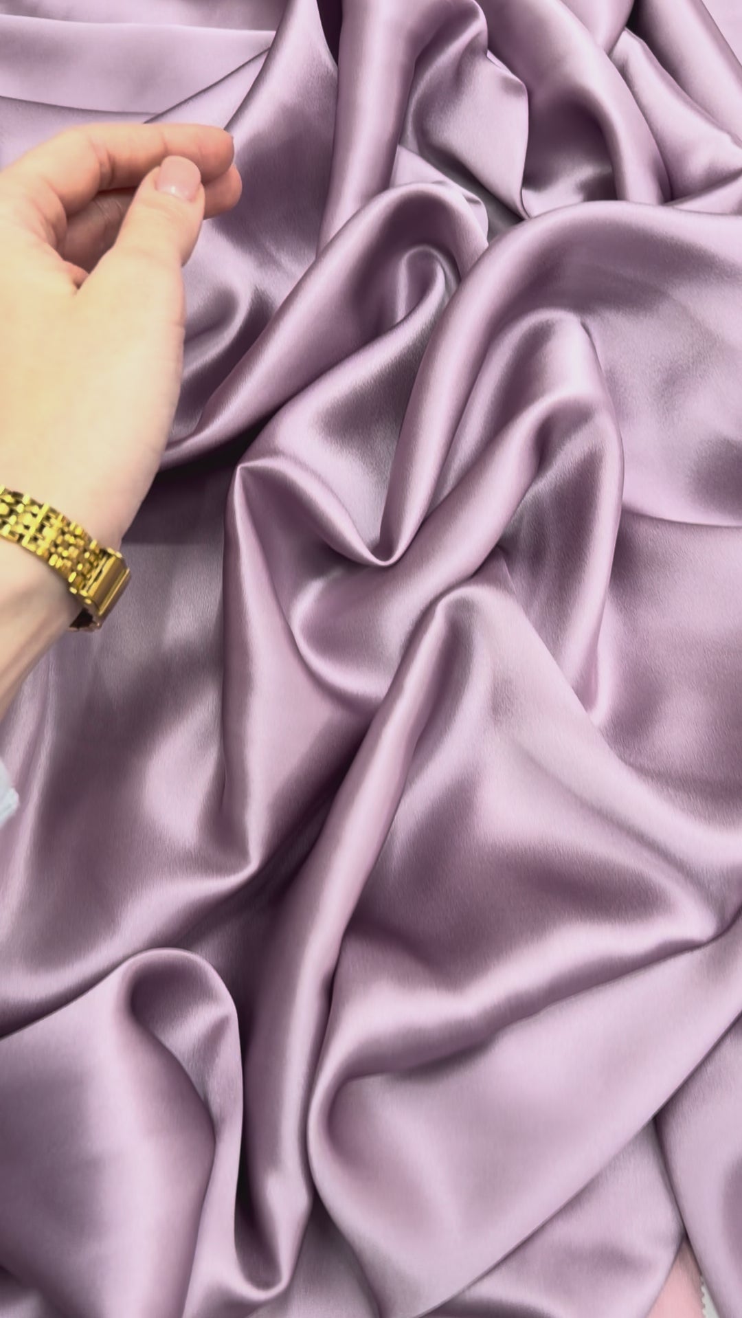 Lavender Fog 100% Pure Mulberry Silk Fabric 19mm Cut-to-Size Silk Fabric
