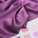 Magenta Color 100% Pure Mulberry Silk Fabric 19mm Cut-to-Size Silk Fabric
