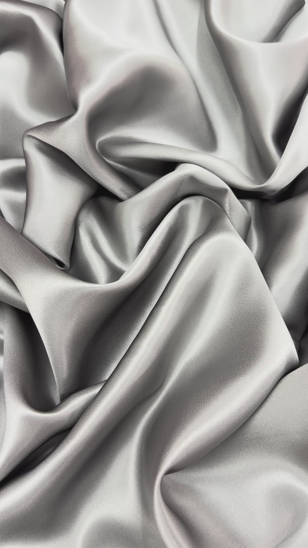 Dark Silver 100% Pure Mulberry Silk Fabric 19mm Cut-to-Size Silk Fabric

