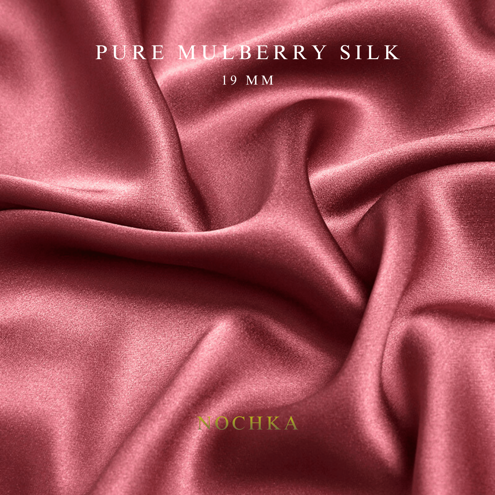 Punch 100% Pure Mulberry Silk Fabric 19mm Cut - to - Size Silk Fabric - NOCHKA
