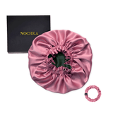 Punch & Black Pure Mulberry Silk Bonnet – Reversible & Durable - NOCHKA

