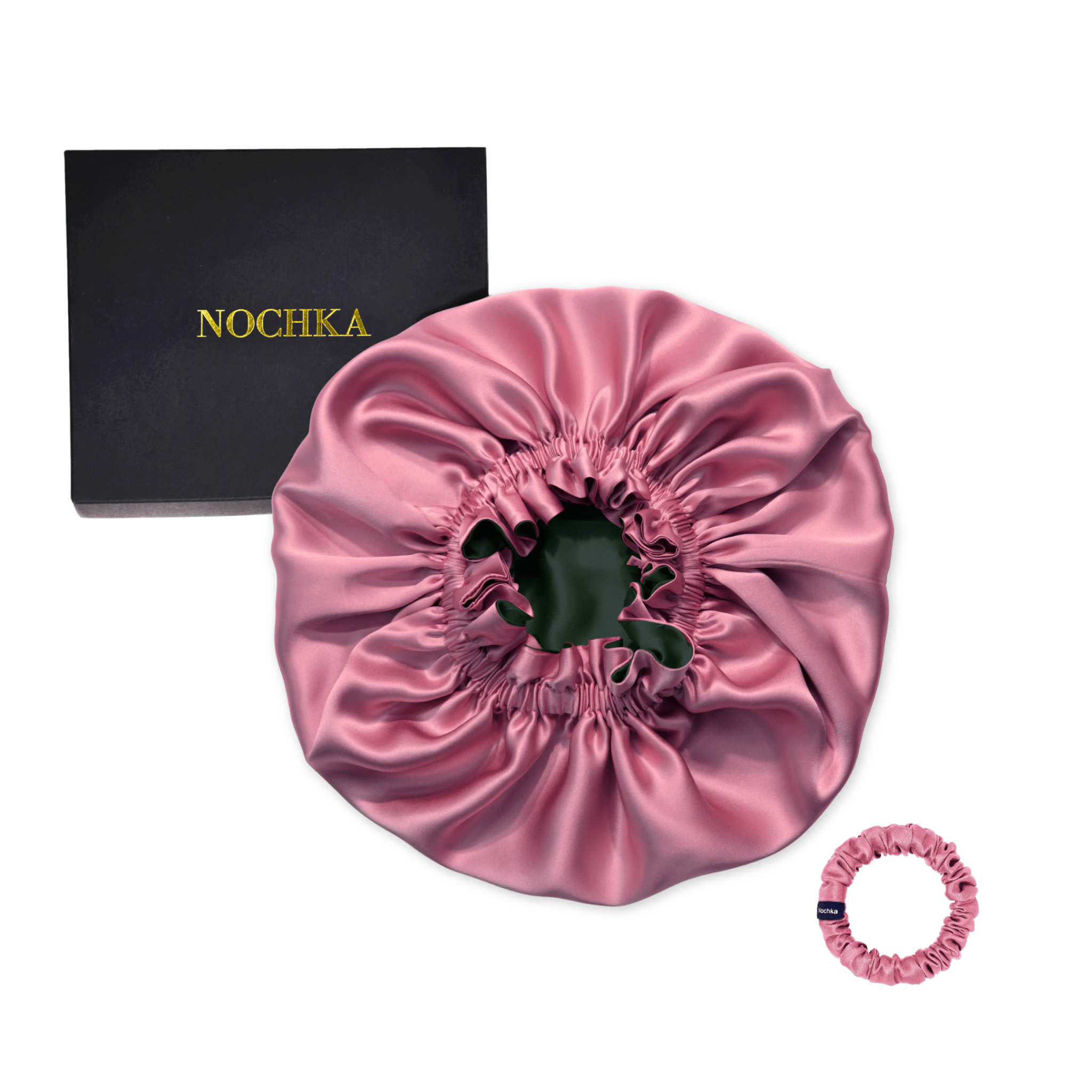 Punch & Black Pure Mulberry Silk Bonnet – Reversible & Durable - NOCHKA
