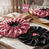 Punch & Black Pure Mulberry Silk Bonnet – Reversible & Durable - NOCHKA
