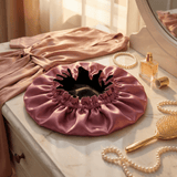 Punch & Black Pure Mulberry Silk Bonnet – Reversible & Durable - NOCHKA

