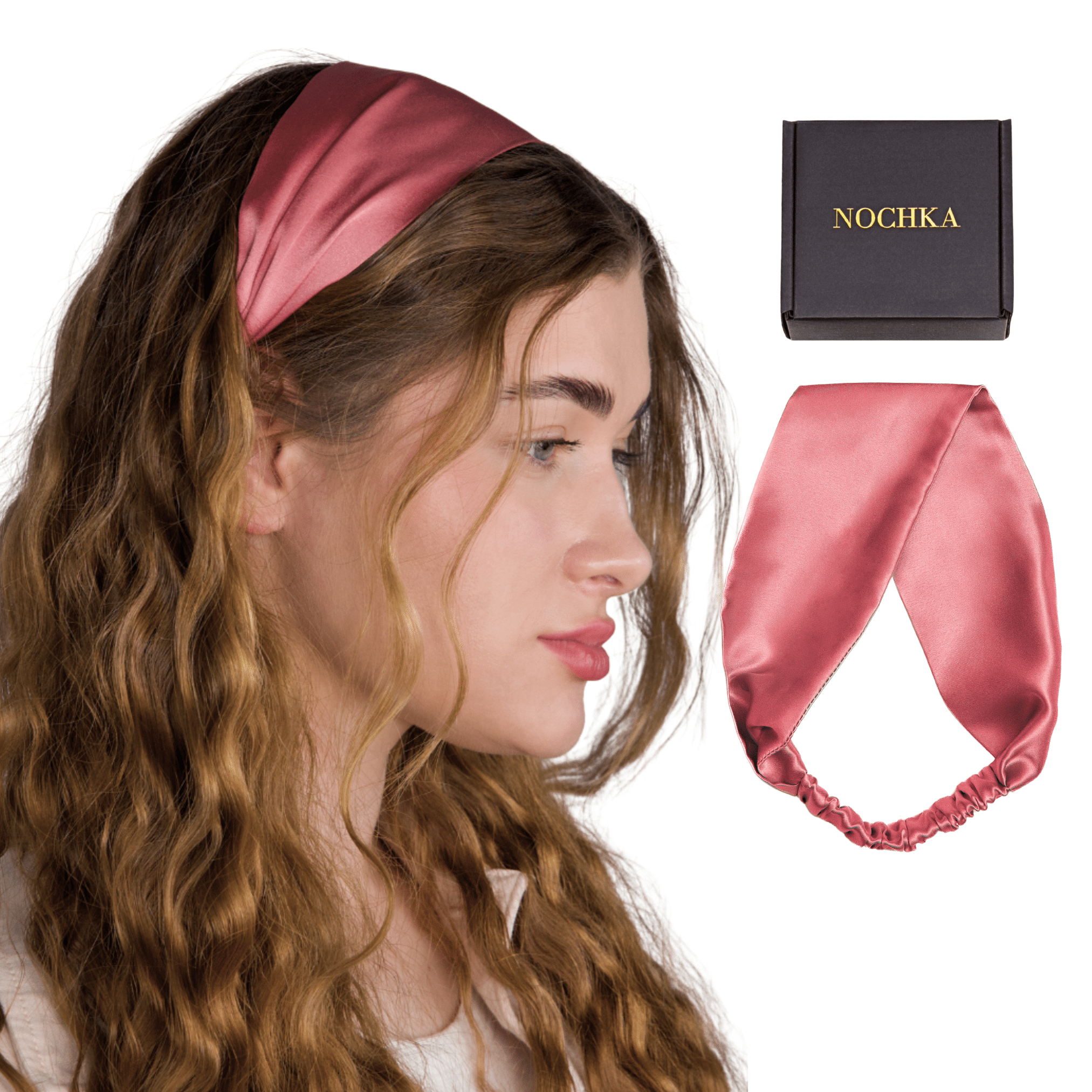 Punch Pure Silk Headband - NOCHKA
