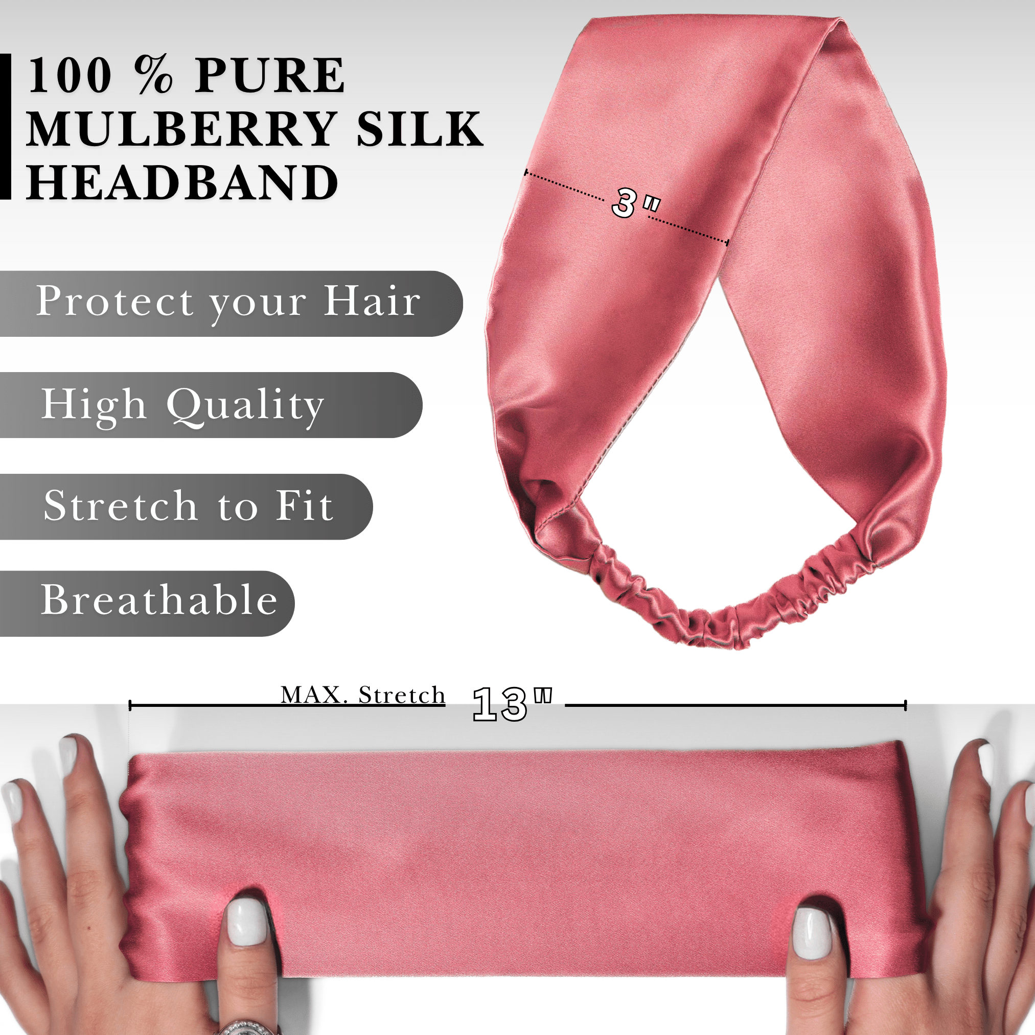 Punch Pure Silk Headband - NOCHKA
