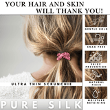 Punch Ultra - Skinny Silk Scrunchies (Set of 5) - NOCHKA
