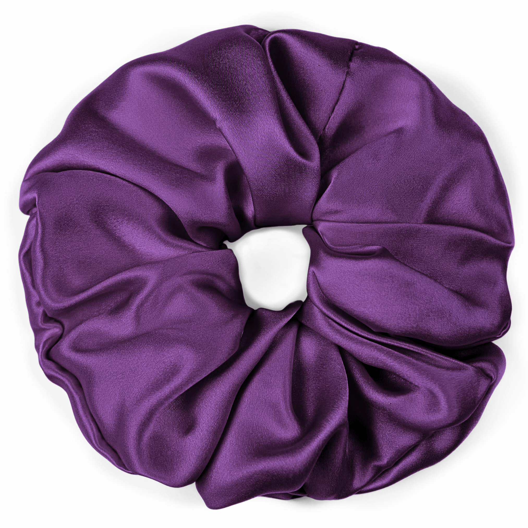 Purple Jumbo Scrunchie – 100% Pure Mulberry Silk, Perfect for All Hair Types - NOCHKA
