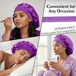 Purple Pure Mulberry Silk Medical Bonnet – Reversible & Durable - NOCHKA
