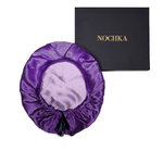 Purple Pure Mulberry Silk Medical Bonnet – Reversible & Durable - NOCHKA
