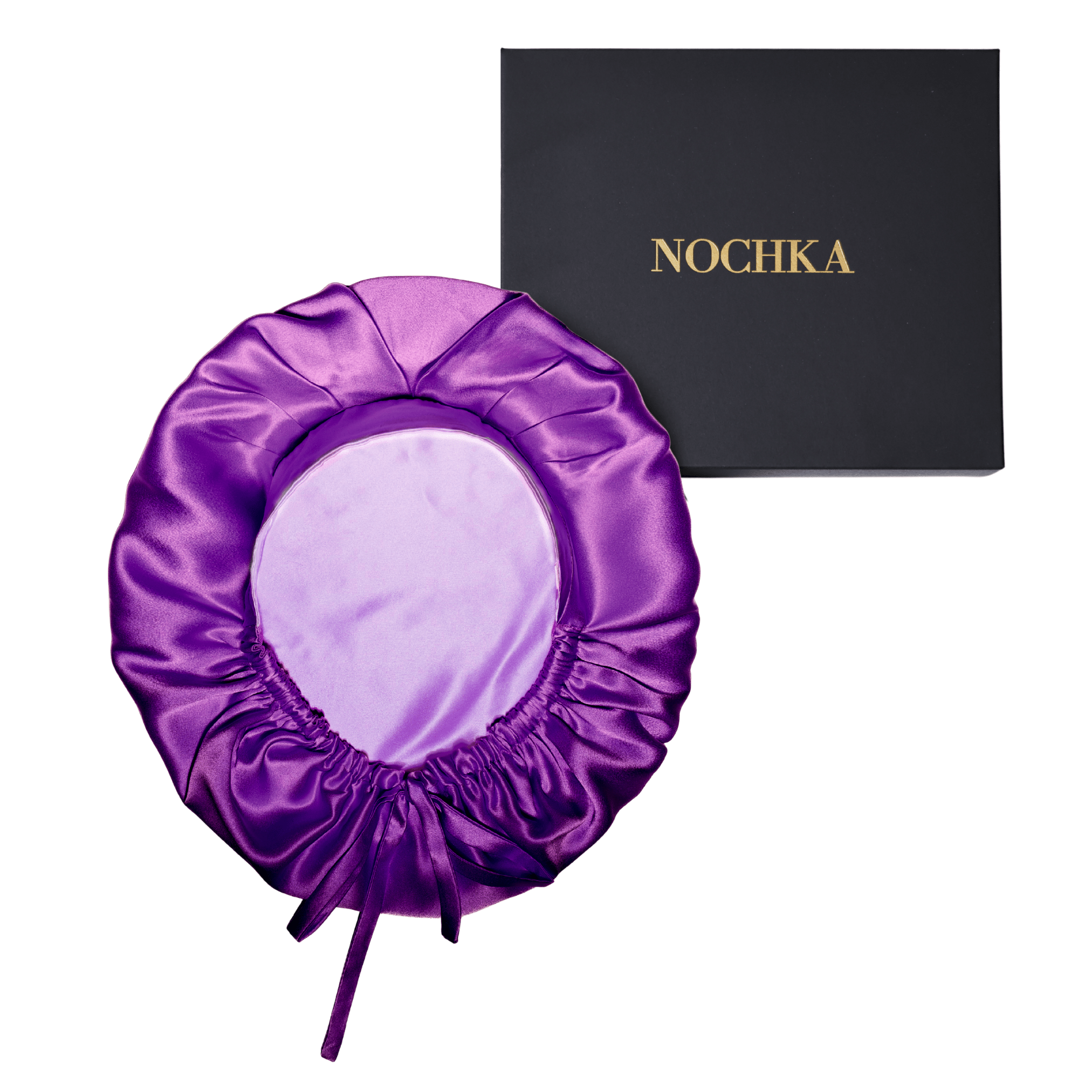 Purple Pure Mulberry Silk Medical Bonnet – Reversible & Durable - NOCHKA
