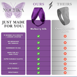 Purple Pure Silk Headband - NOCHKA
