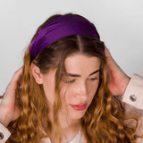 Purple Pure Silk Headband - NOCHKA

