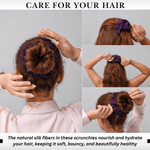 Purple Regular Scrunchie – 100% Pure Mulberry Silk, Perfect for All Hair Types - NOCHKA
