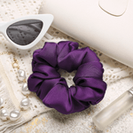 Purple Regular Scrunchie – 100% Pure Mulberry Silk, Perfect for All Hair Types - NOCHKA
