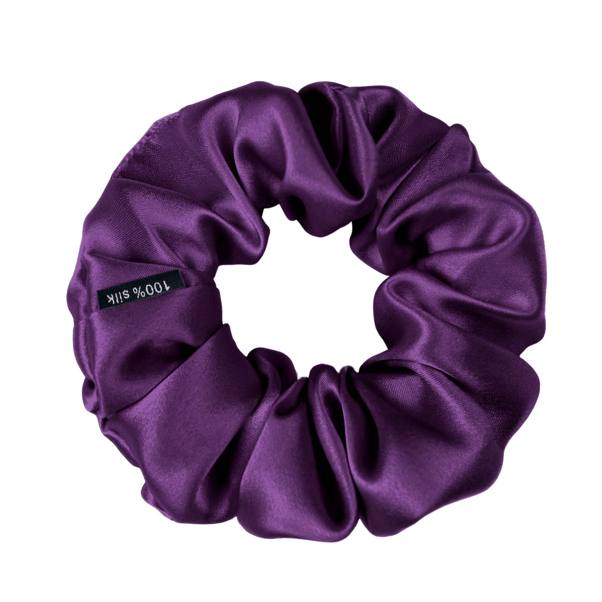 Purple Skinny Scrunchie – 100% Pure Mulberry Silk, Perfect for All Hair Types - NOCHKA
