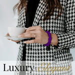 Purple Ultra - Skinny Silk Scrunchies (Set of 5) - NOCHKA
