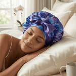 Purple Way Reversible Bonnet with Ties - NOCHKA
