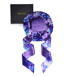 Purple Way Reversible Bonnet with Ties - NOCHKA
