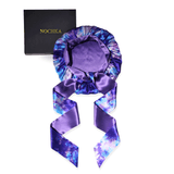 Purple Way Reversible Bonnet with Ties - NOCHKA
