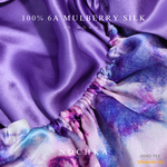 Purple Way Reversible Bonnet with Ties - NOCHKA
