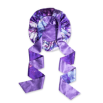 Purple Way Reversible Bonnet with Ties - NOCHKA
