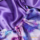 Purple Way Reversible Bonnet with Ties - NOCHKA
