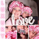 Rainbow Silky Dreams Reversible Pure Silk Bonnet for Kids - NOCHKA
